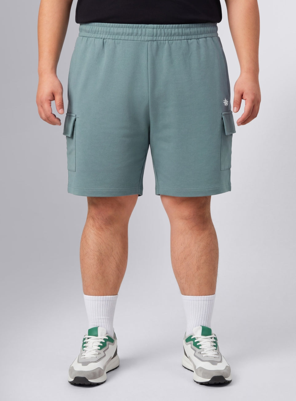 Men's Blue Move All Day Plus Size Cargo Shorts
