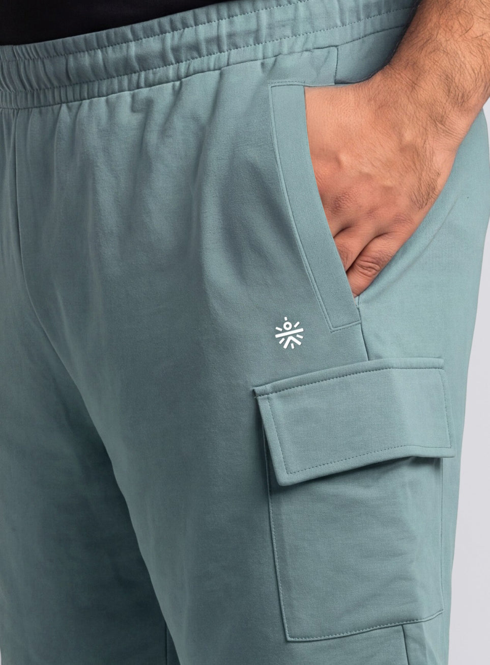 Men's Blue Move All Day Plus Size Cargo Shorts
