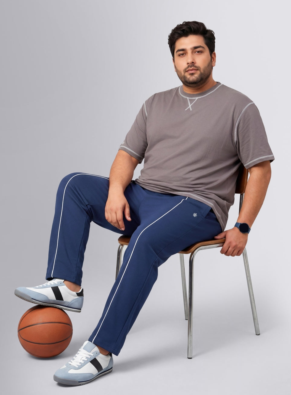 Men's Navy Beyond Play Plus Size Trackpants