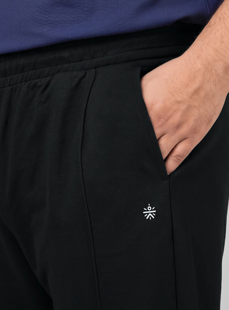 Men's Black All Day Play Straight Fit Trackpants