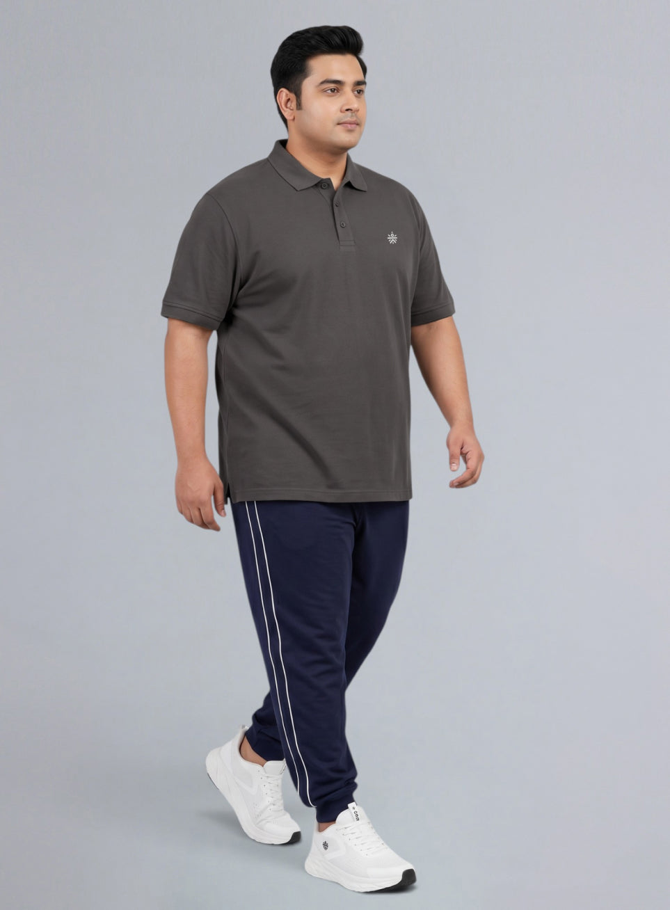 Men's Dark Grey All Day Play Polo T-shirt
