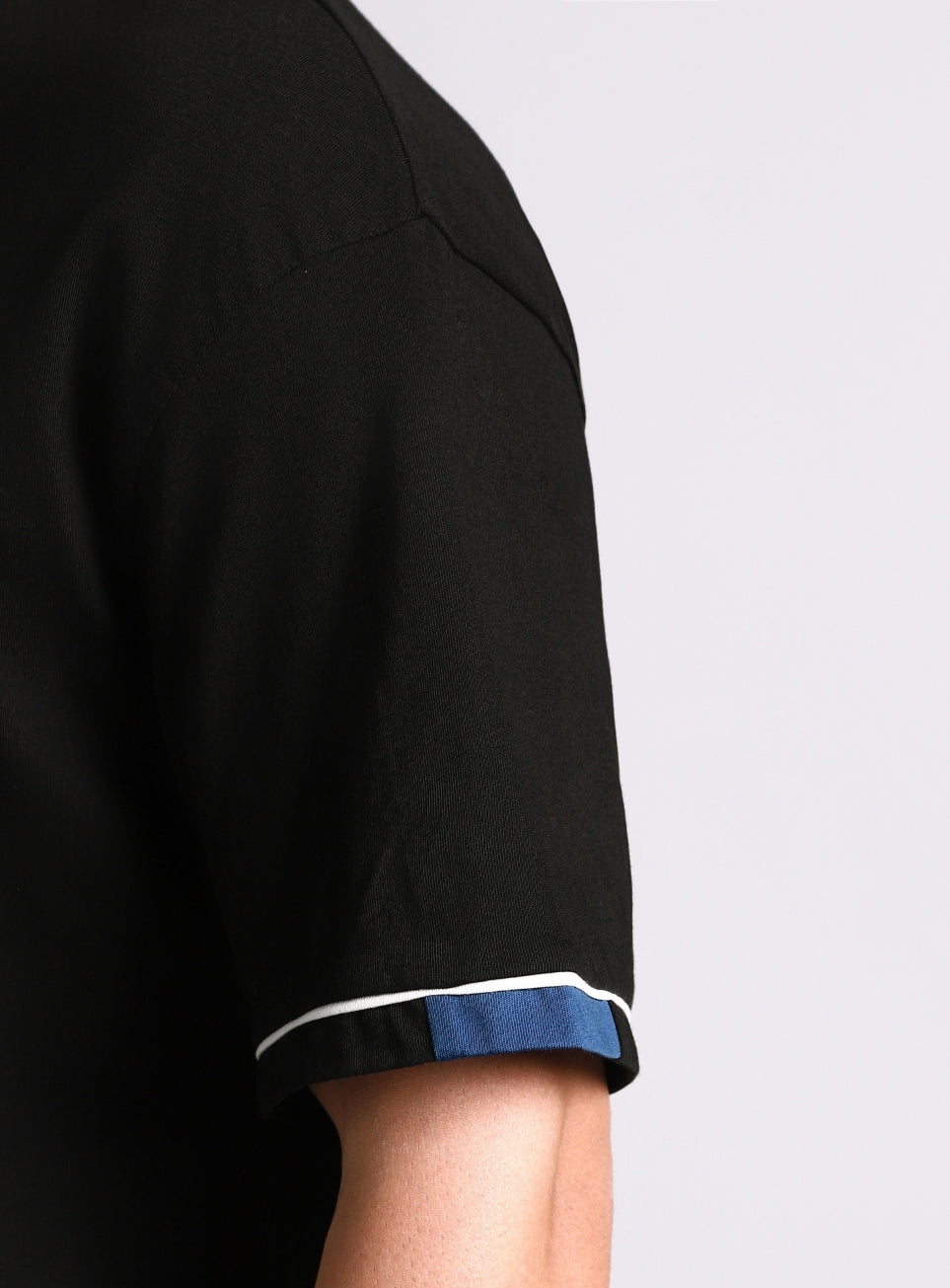 Men's Black V-Man Relaxed Fit Graphic T-shirt
