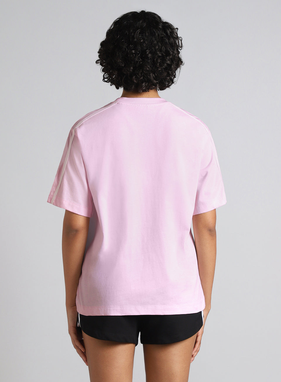 Women's Pink Cult Logomania Print Relaxed Fit T-shirt