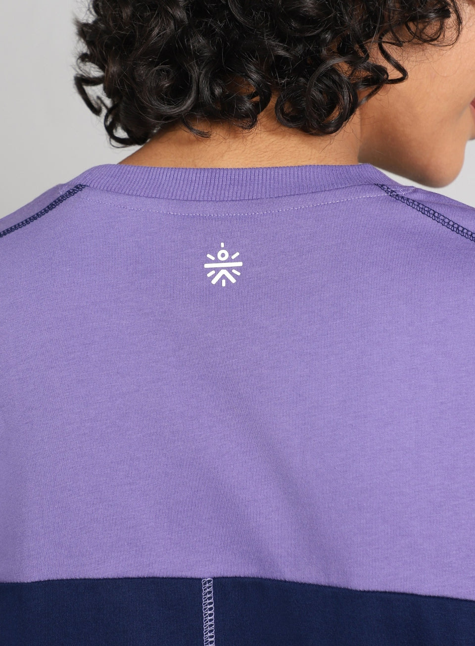 Women's Pink Colourblocked Boxy Fit T-shirt