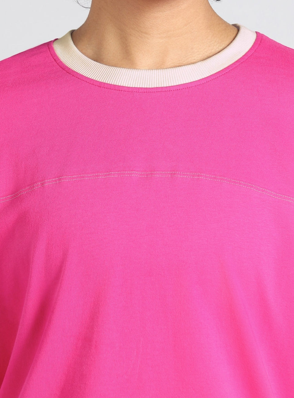 Women's Pink Transition Graphic Oversized T-shirt