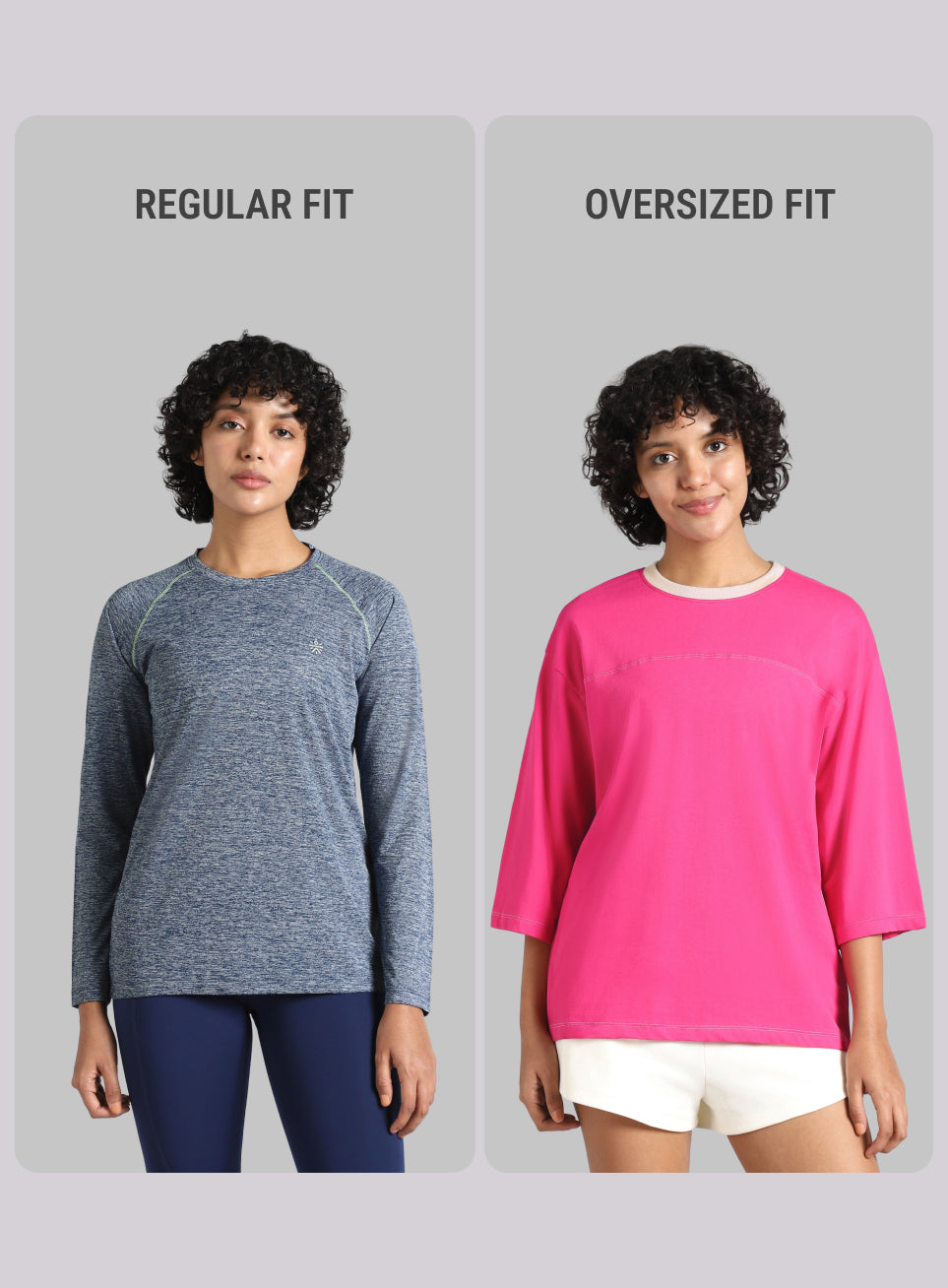 Women's Pink Transition Graphic Oversized T-shirt