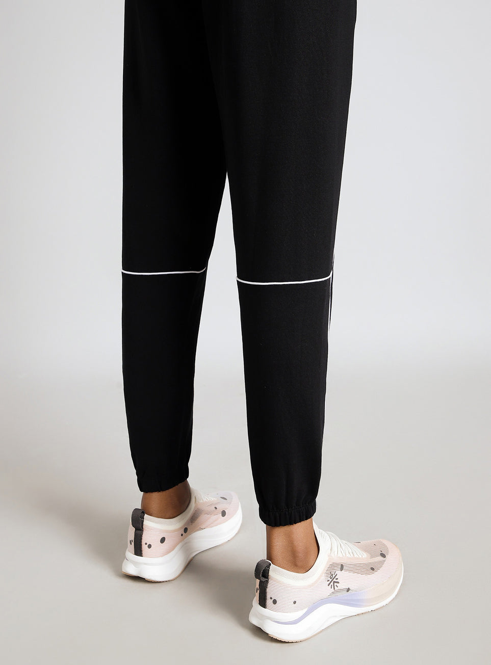 Women's Black Panel Highlight Joggers