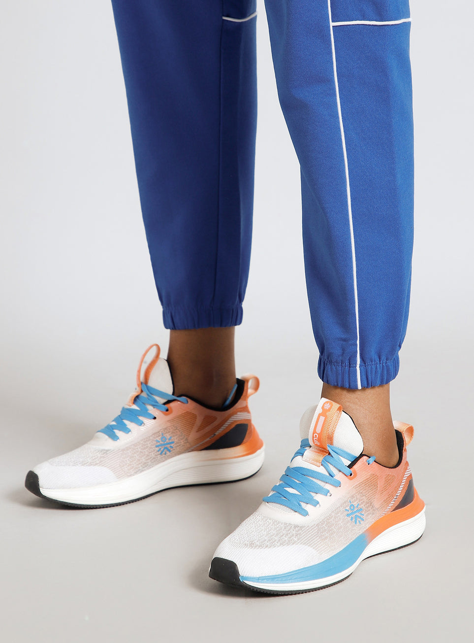 Women's Blue Panel Highlight Joggers