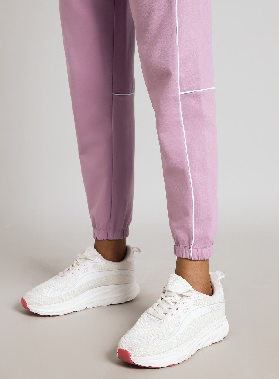 Women's Pink Panel Highlight Joggers