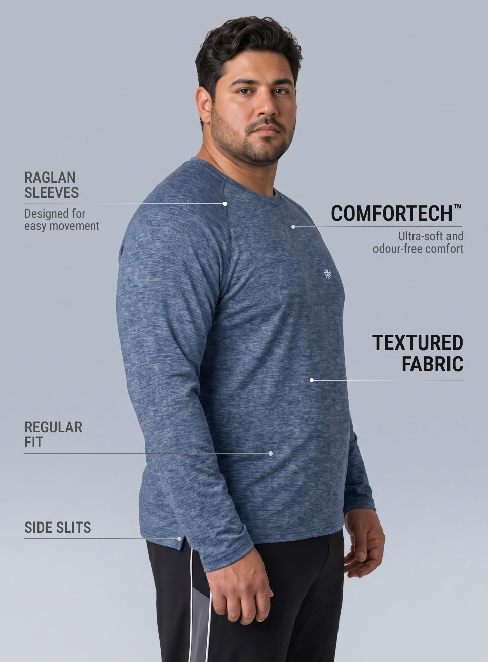 Men's Navy Training Essential COMFORtech Plus Size T-shirt