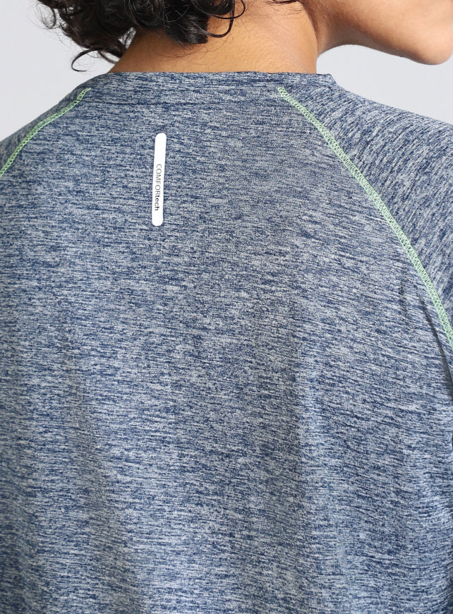 Women's Navy Active Day COMFORtech Full Sleeve T-shirt