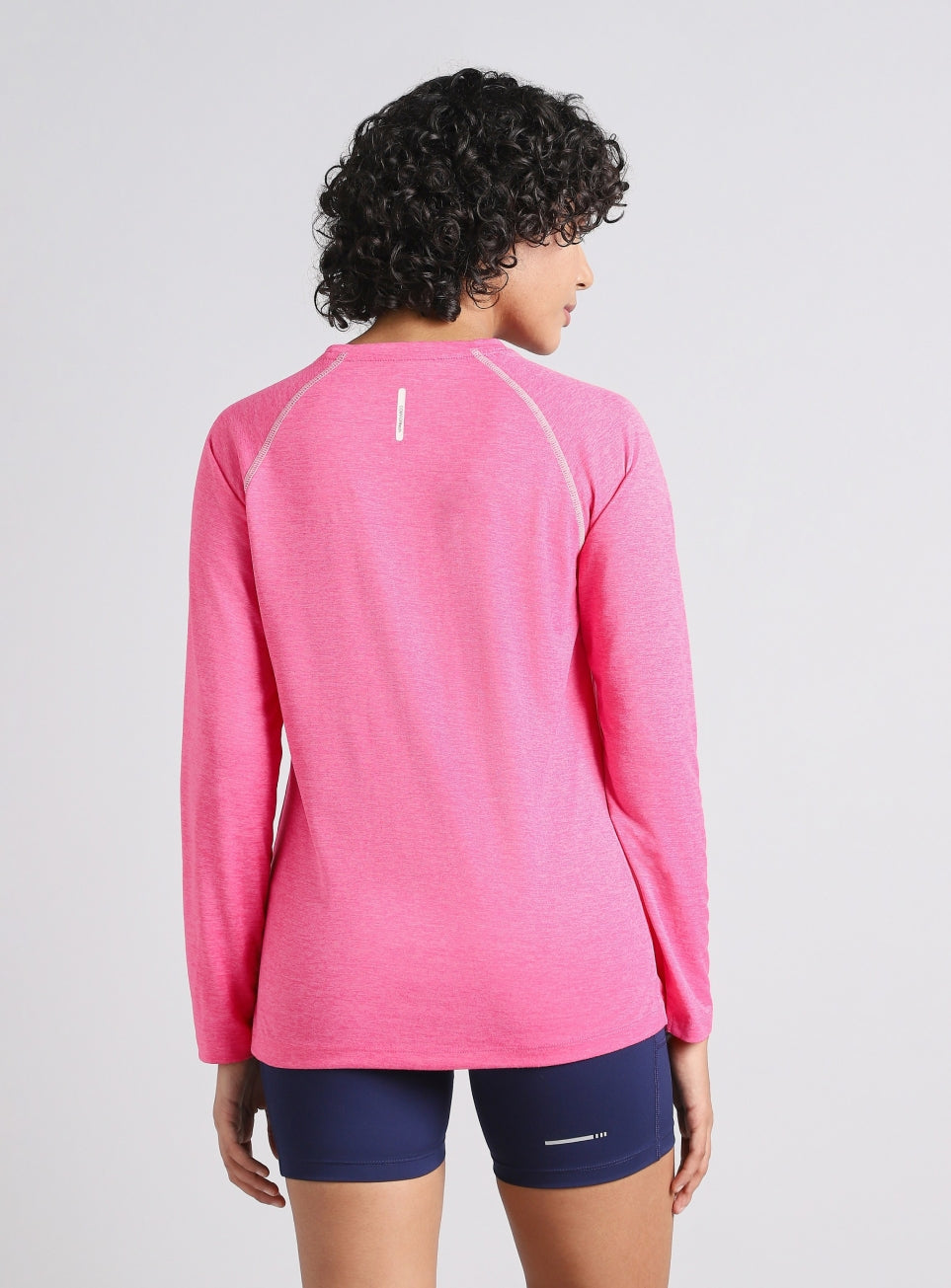 Women's Pink Active Day COMFORtech Full Sleeve T-shirt