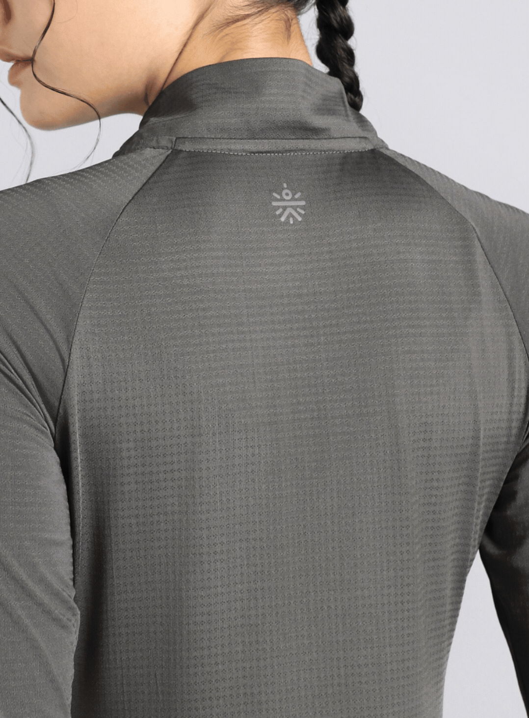 Women's Dark Grey After Dark Full Sleeve Running T-shirt