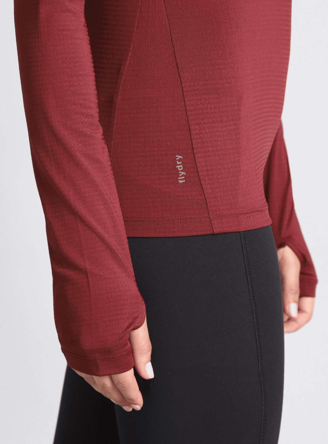 Women's Maroon After Dark Full Sleeve Running T-shirt
