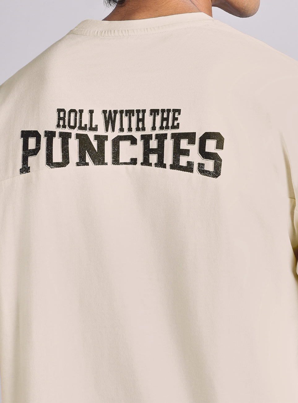Men's White Boxing Pro Oversized Fit T-shirt