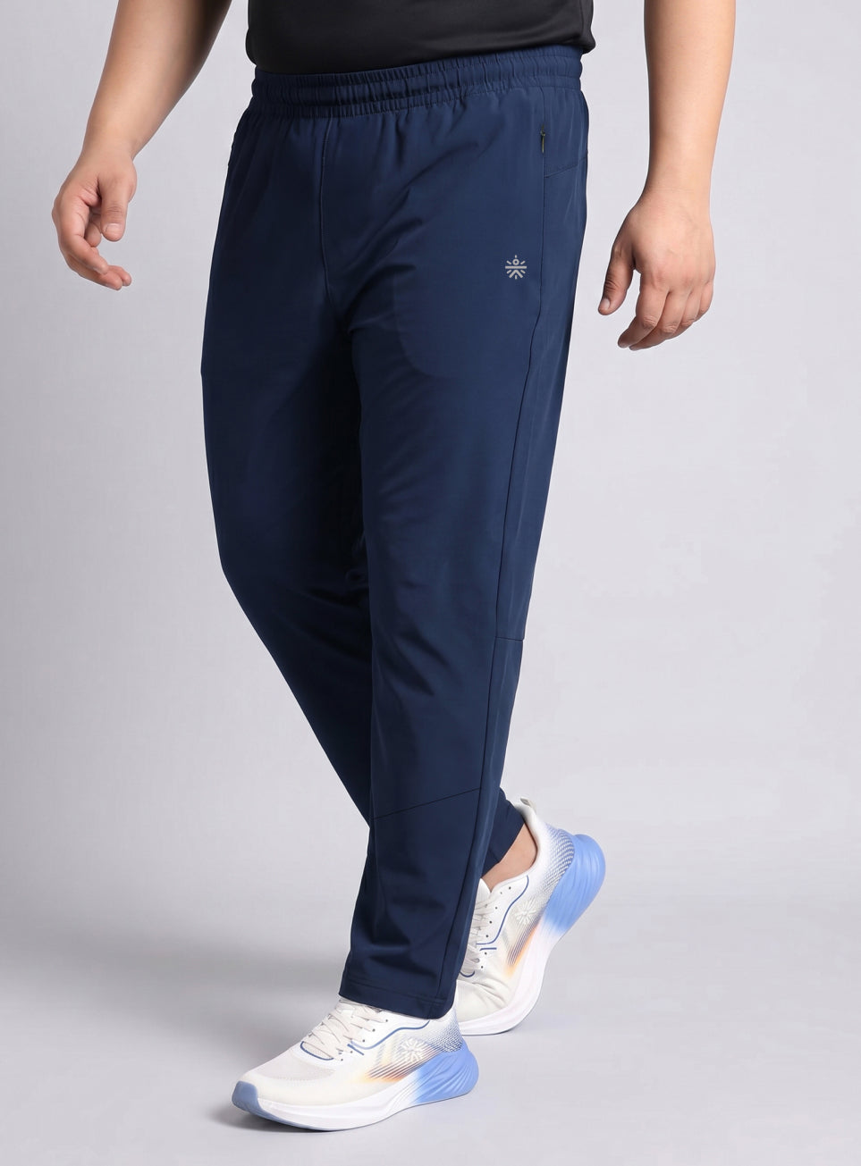 Men's Navy Runner's Essential Plus Size Trackpants