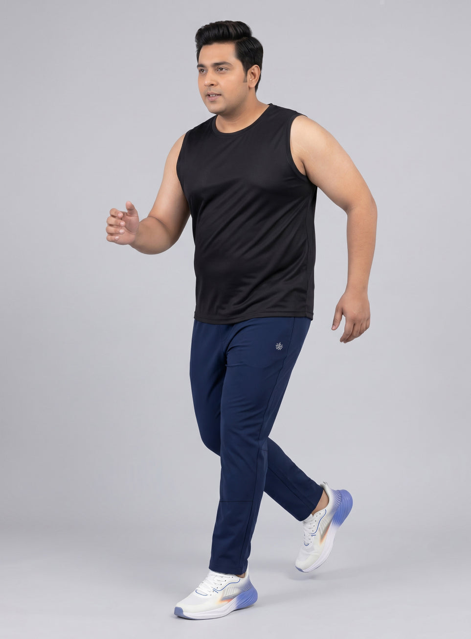 Men's Navy Runner's Essential Plus Size Trackpants