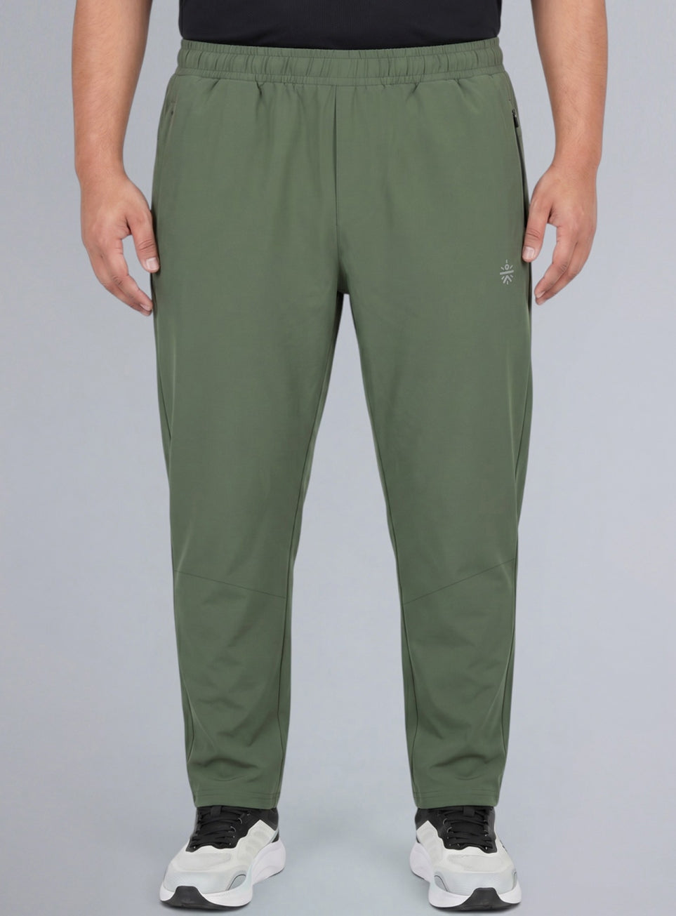 Men's Olive Runner's Essential Plus Size Trackpants