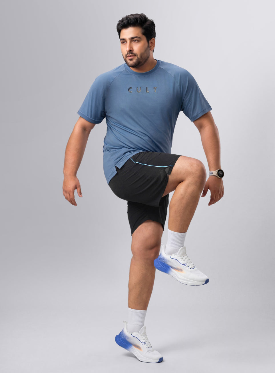 Men's Men's Grey Air Flex Training Plus Size Shorts