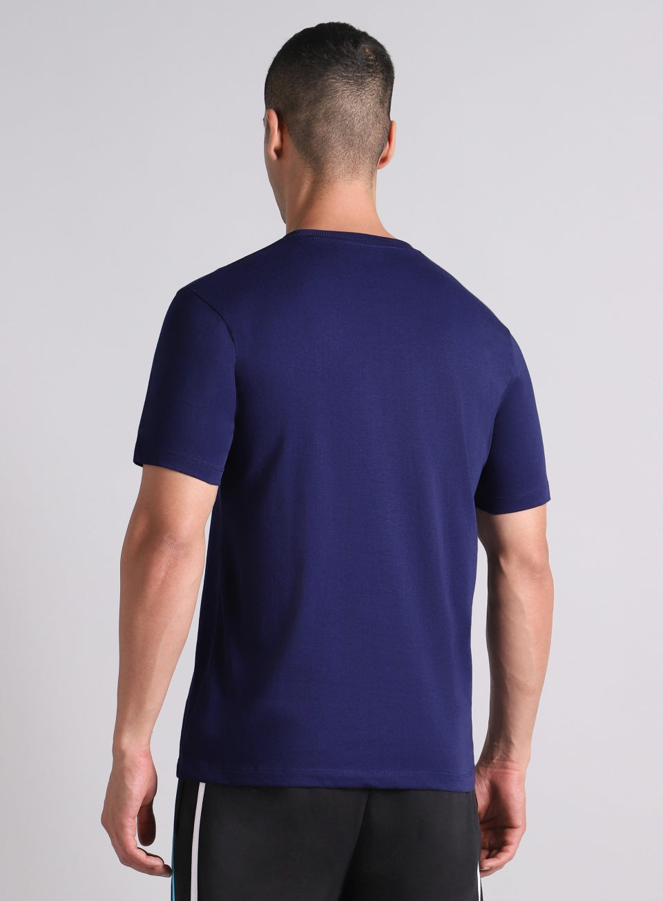 Men's Blue V-Man Cult Graphic T-shirt