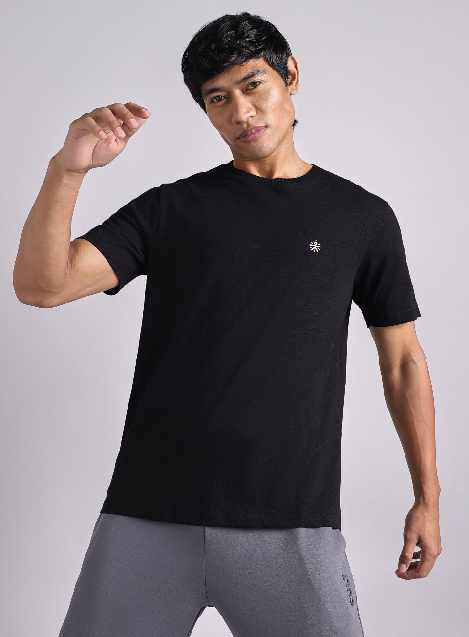 Men's Black Logo Mania Back Print Tshirt
