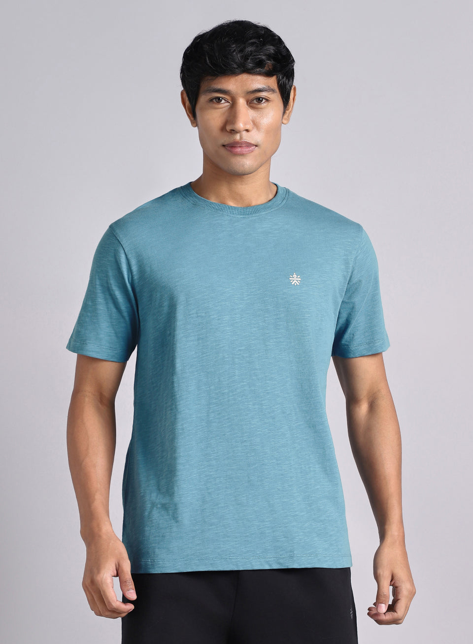 Men's Teal Logo Mania Back Print Tshirt