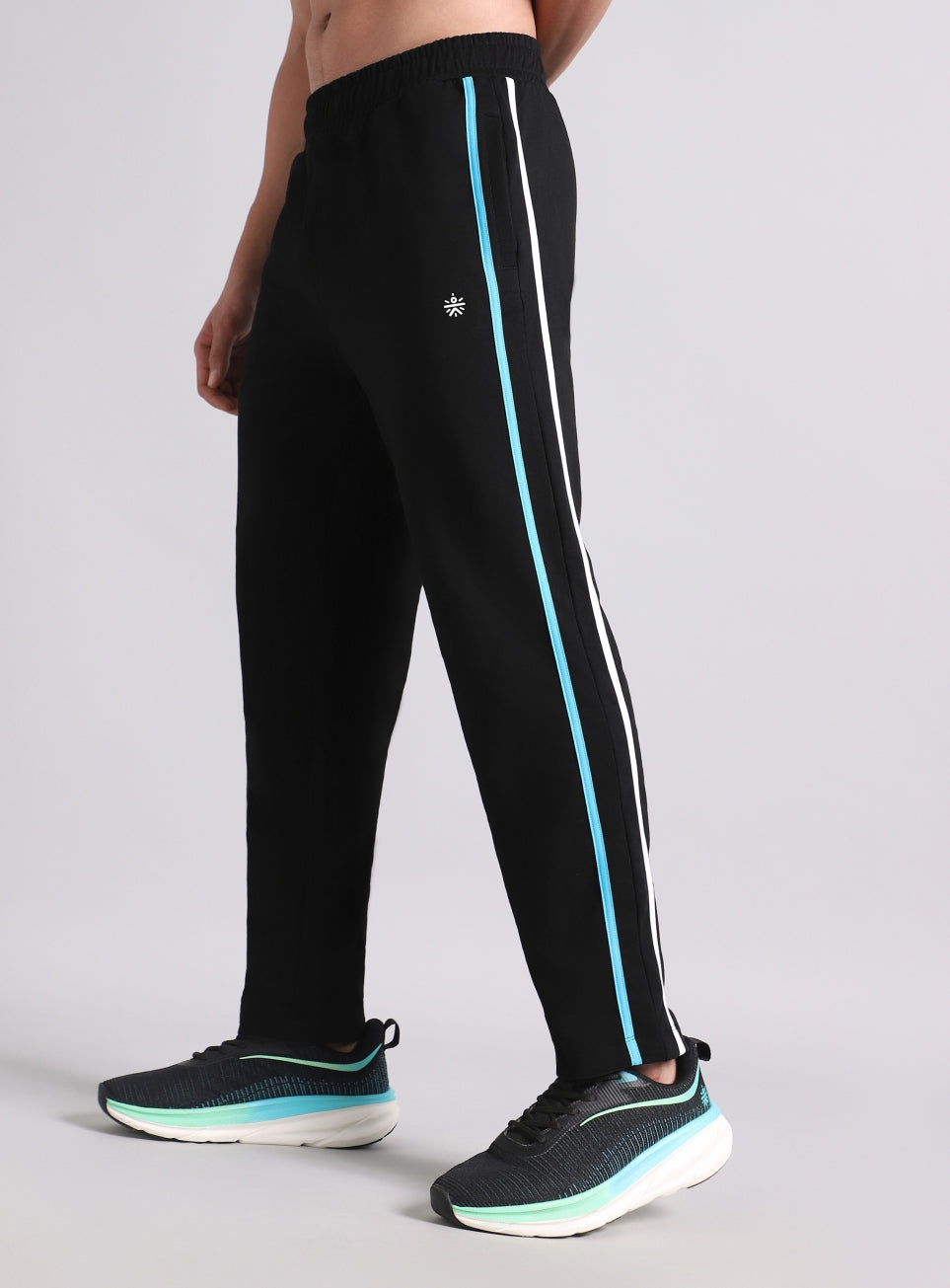 Men's Black Contrast playday Trackpant