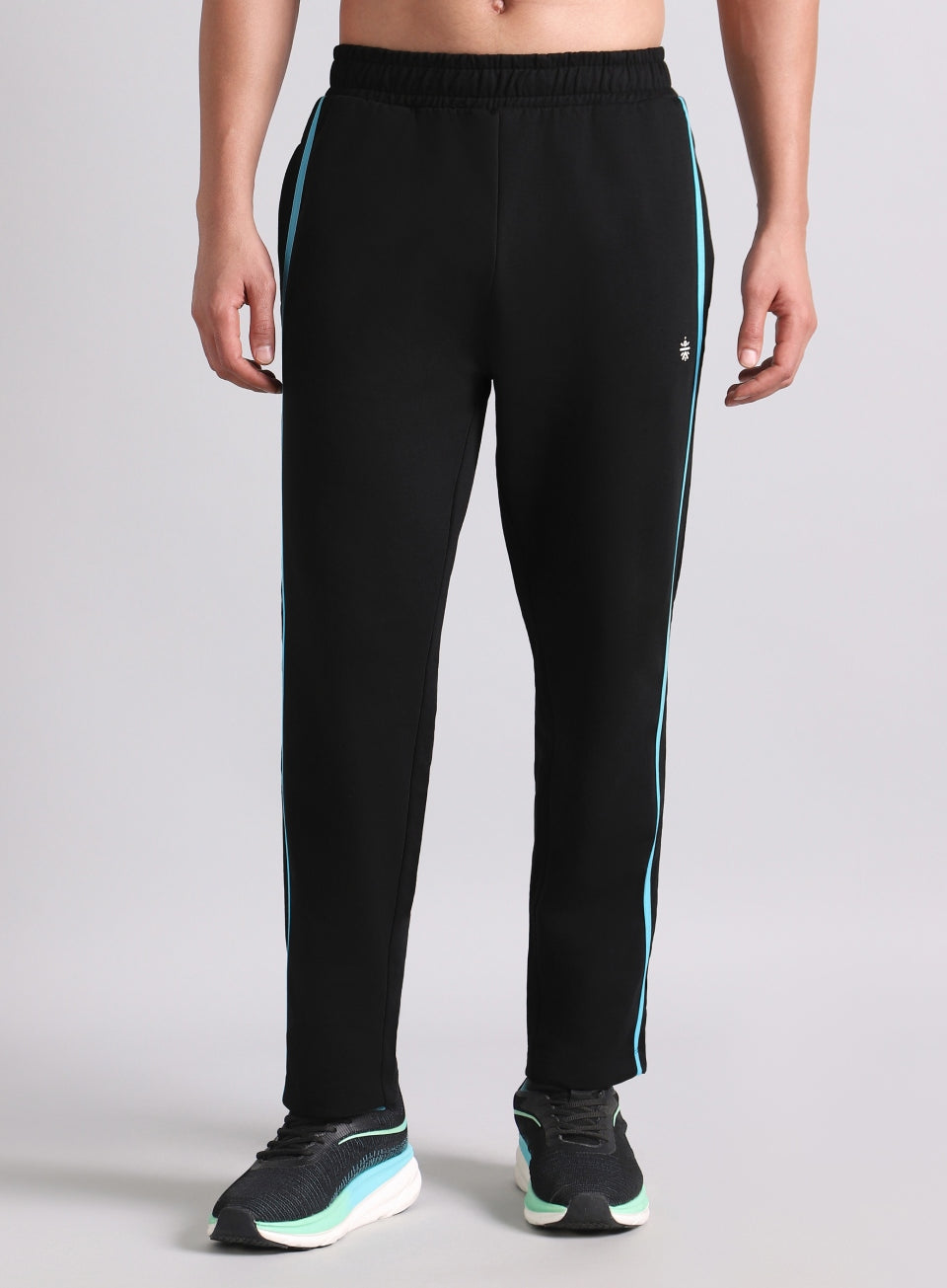 Men's Black Contrast playday Trackpant