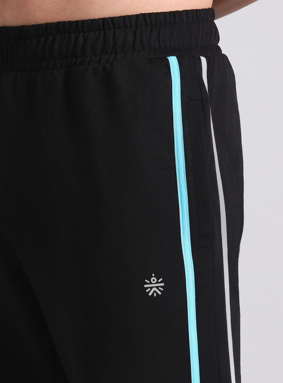 Men's Black Contrast playday Trackpant