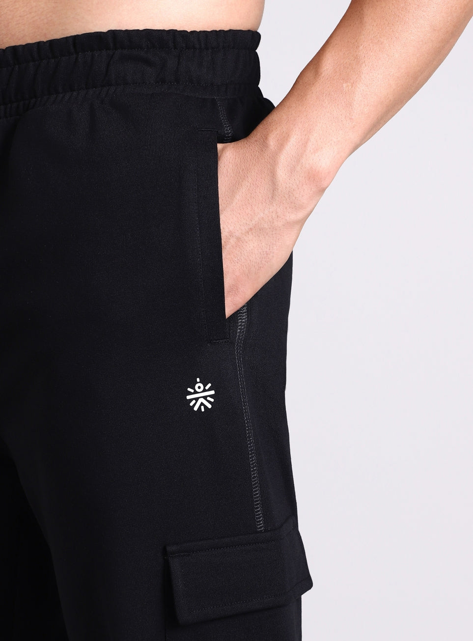 Men's Black Play In-Out Trackpants