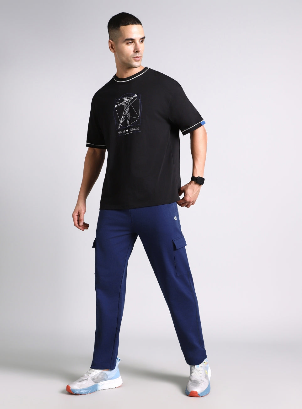Men's Navy Play In-Out Trackpants
