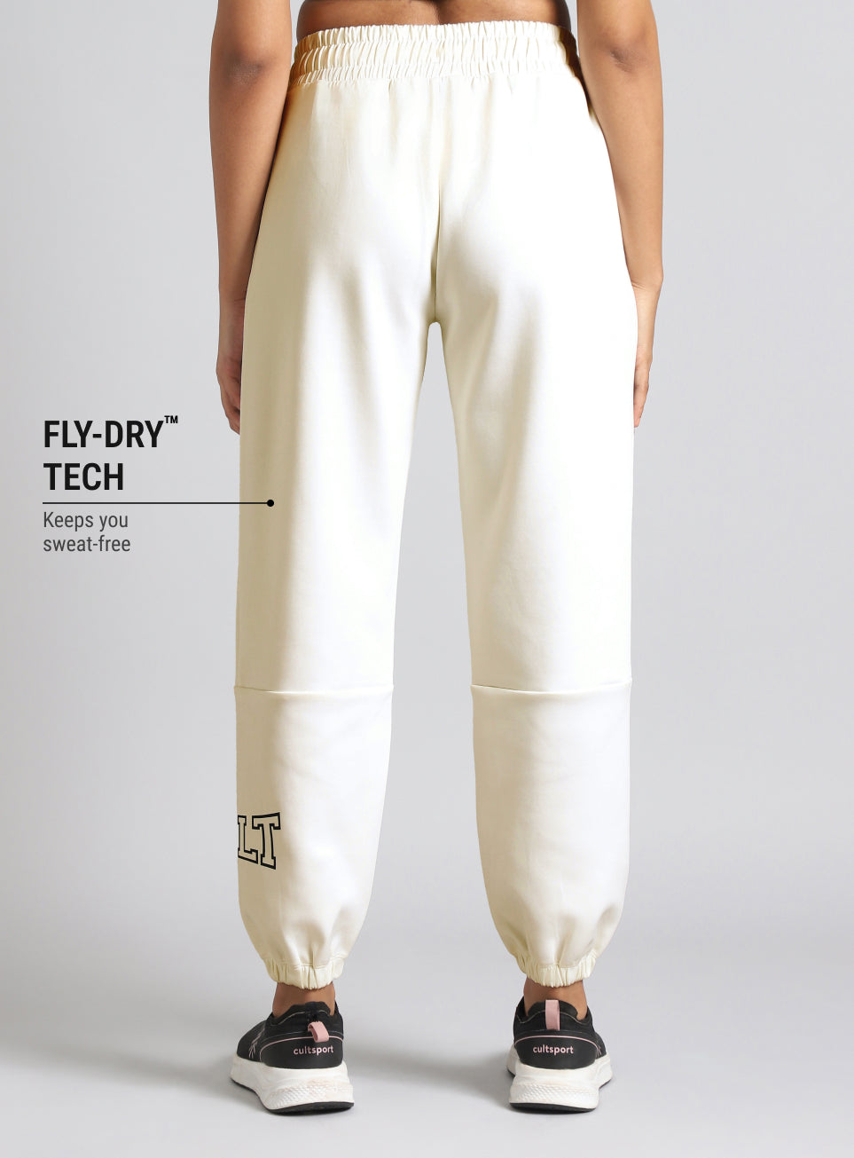 Women's White Combat fit Jogger