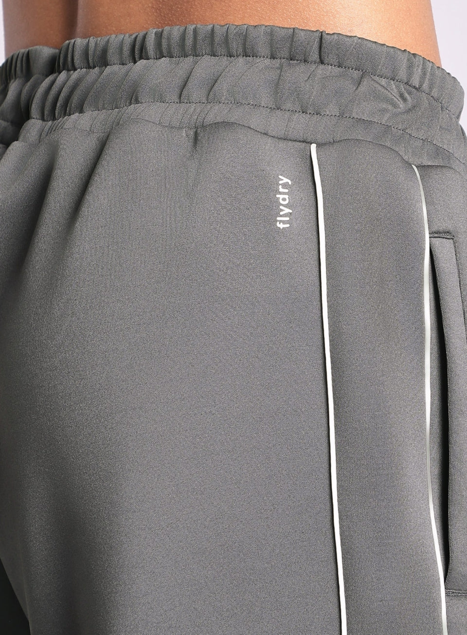 Men's True Dark Grey Combat Straight Fit Trackpants
