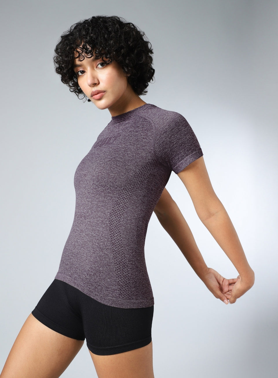 Women's Grey Contour Seamless T-shirt
