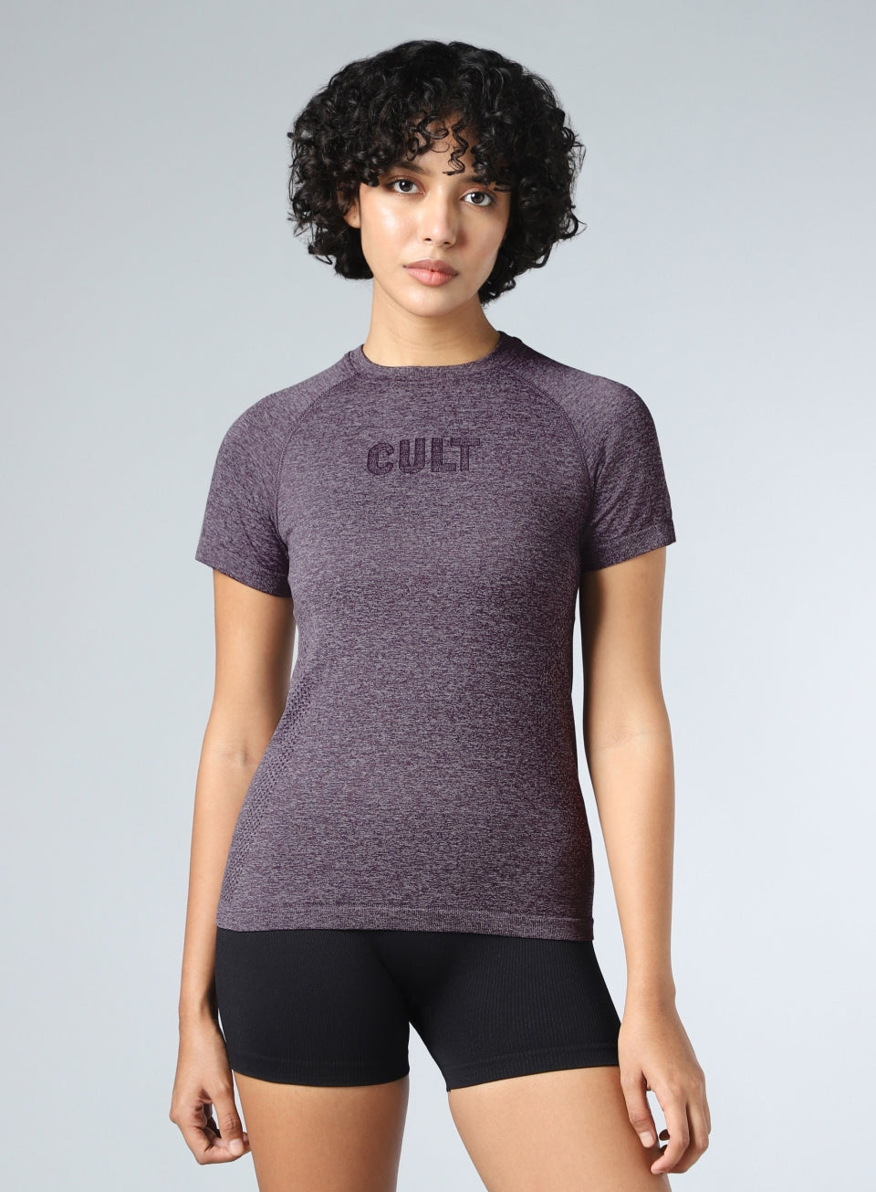 Women's Grey Contour Seamless T-shirt