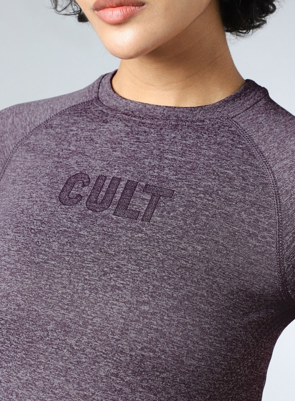 Women's Grey Contour Seamless T-shirt