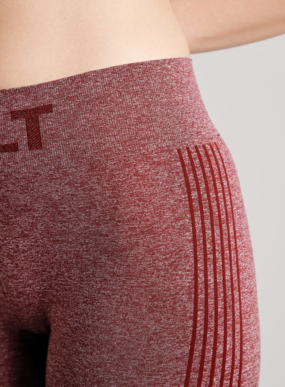 Women's Maroon Power Lift Seamless Tights
