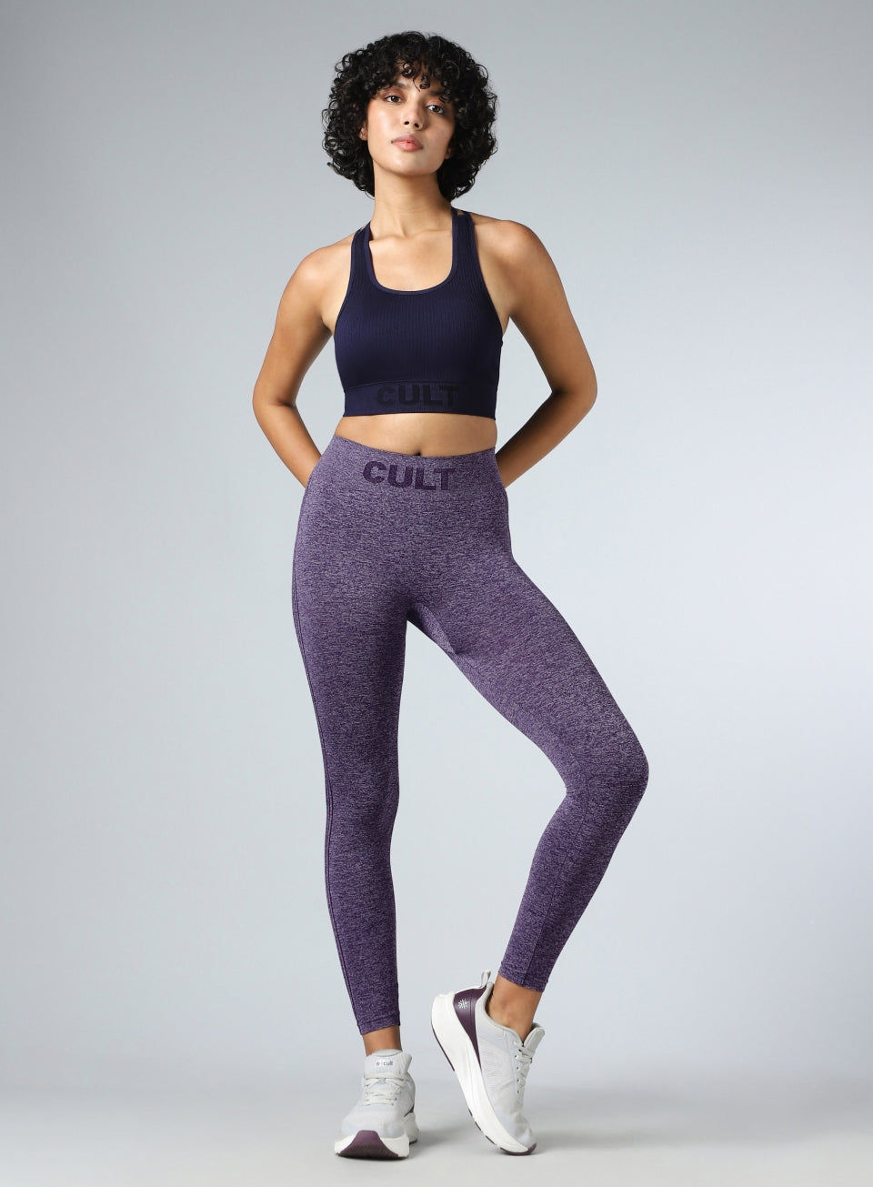 Women's Purple Momentum Seamless Tights