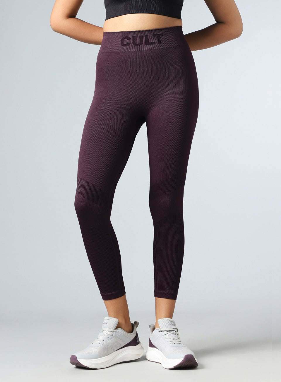 Women's Purple Sculpt Fit Seamless Tights