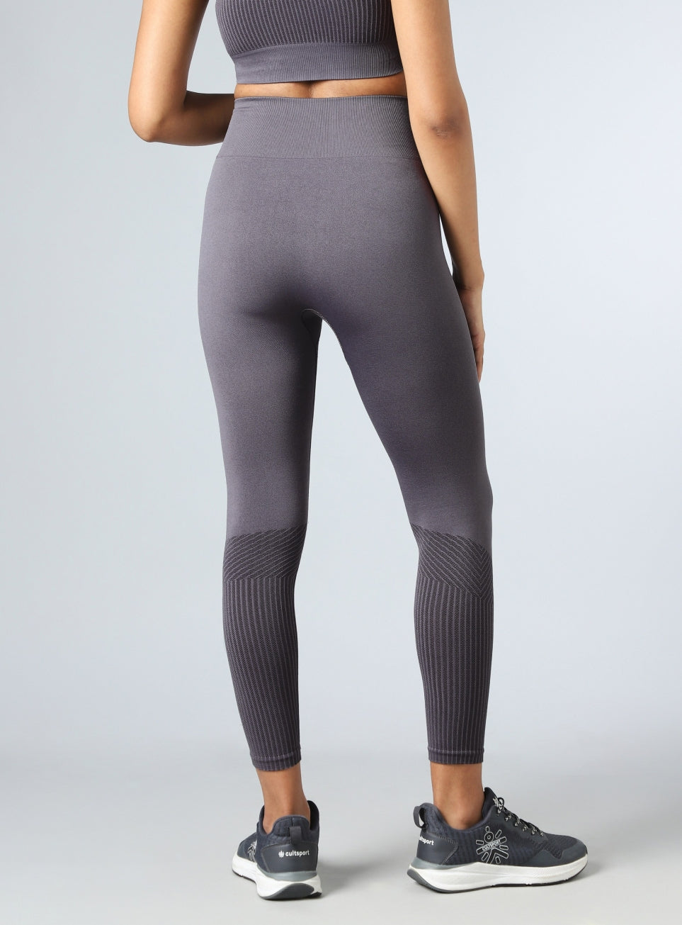 Women's Grey Power Move Seamless Tights
