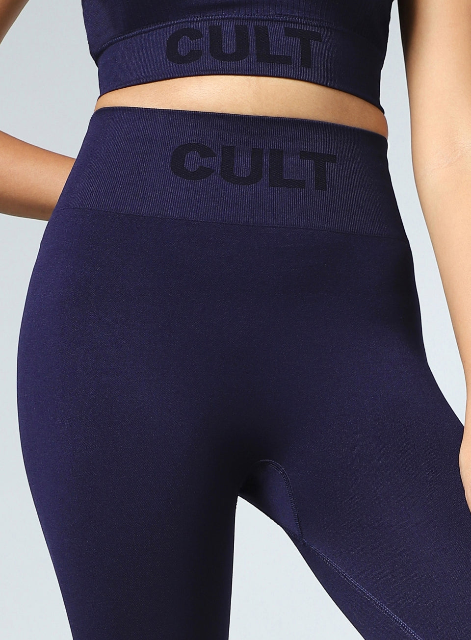 Women's Navy Power Move Seamless Tights