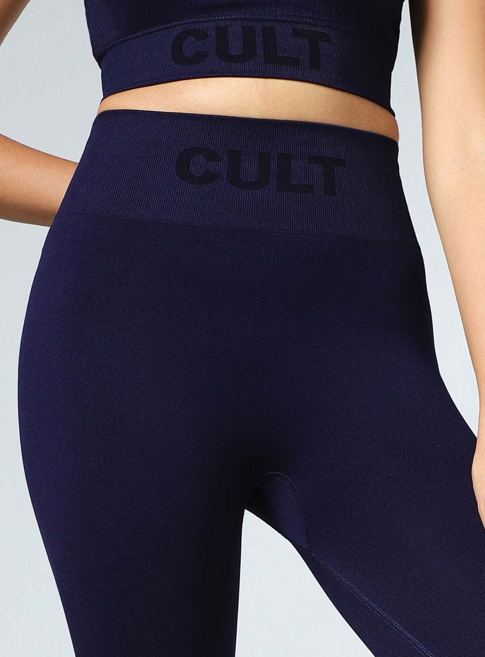 Women's Navy Power Move Seamless Tights