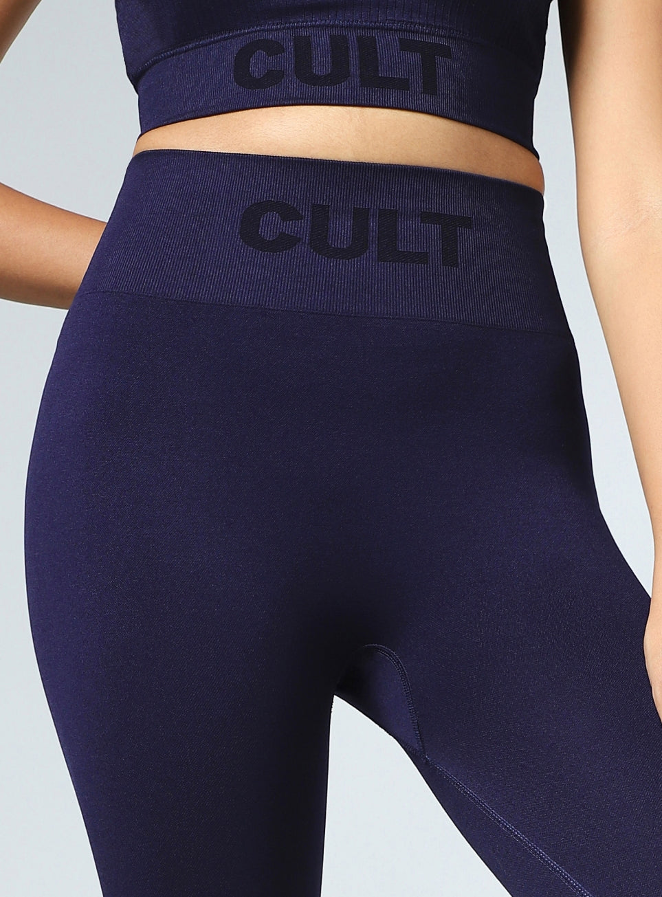 Women's Navy Power Move Seamless Tights