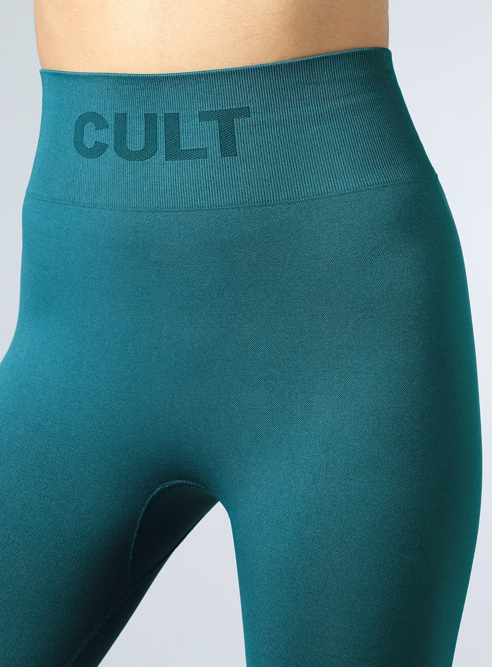 Women's Teal Power Move Seamless Tights