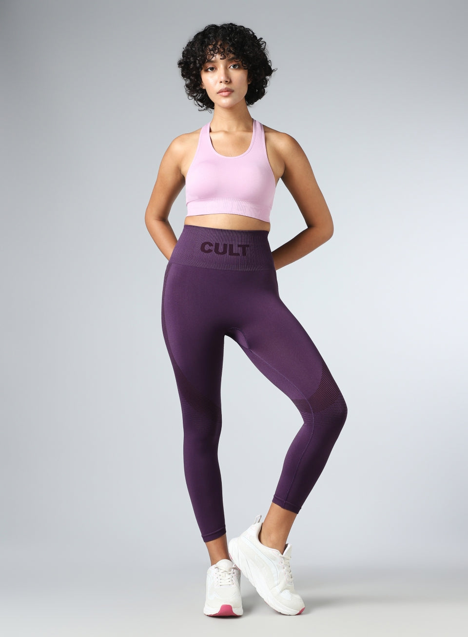 Women's Purple Sculpt Seamless Tights