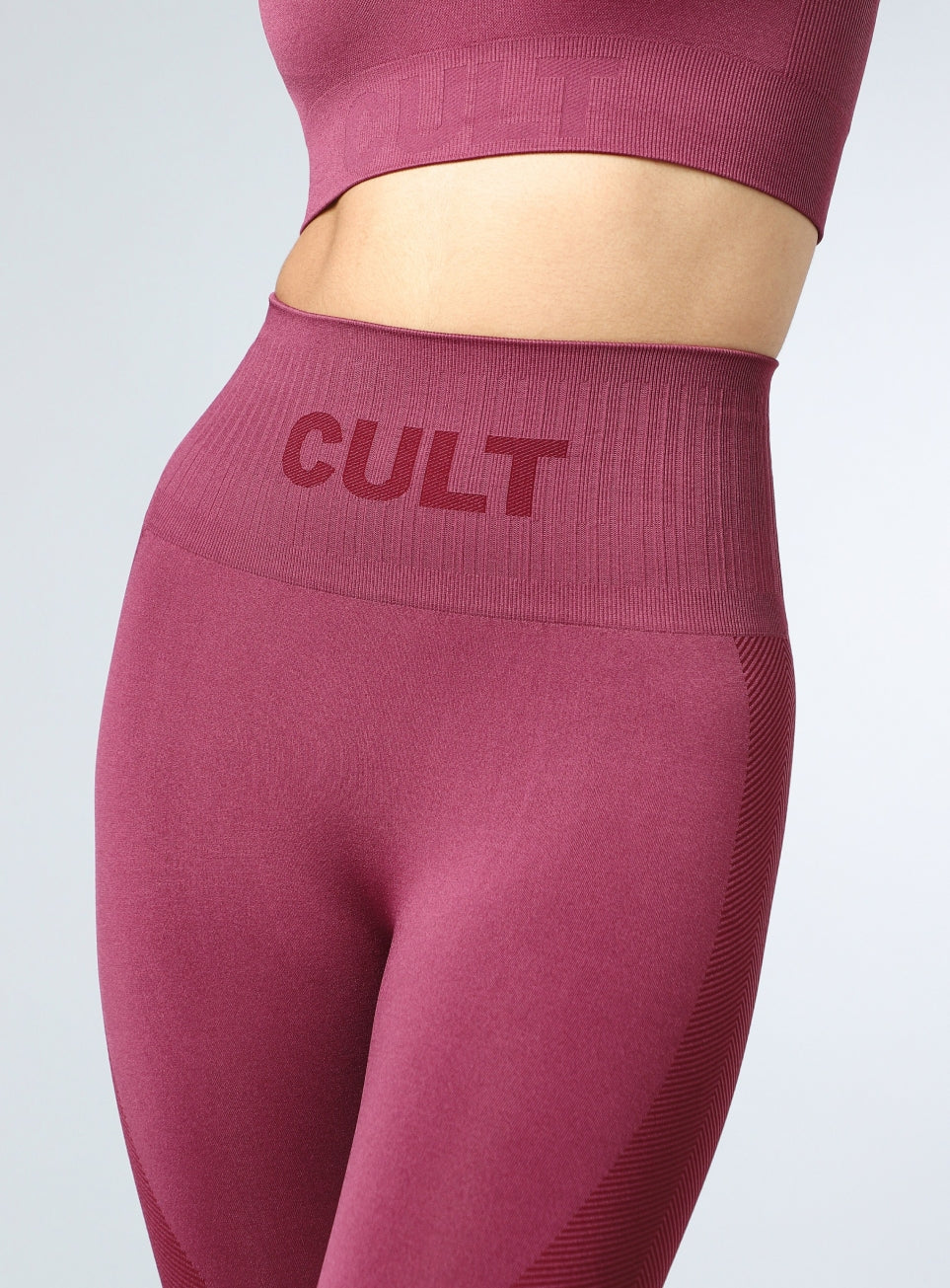 Women's Maroon Sculpt Seamless Tights