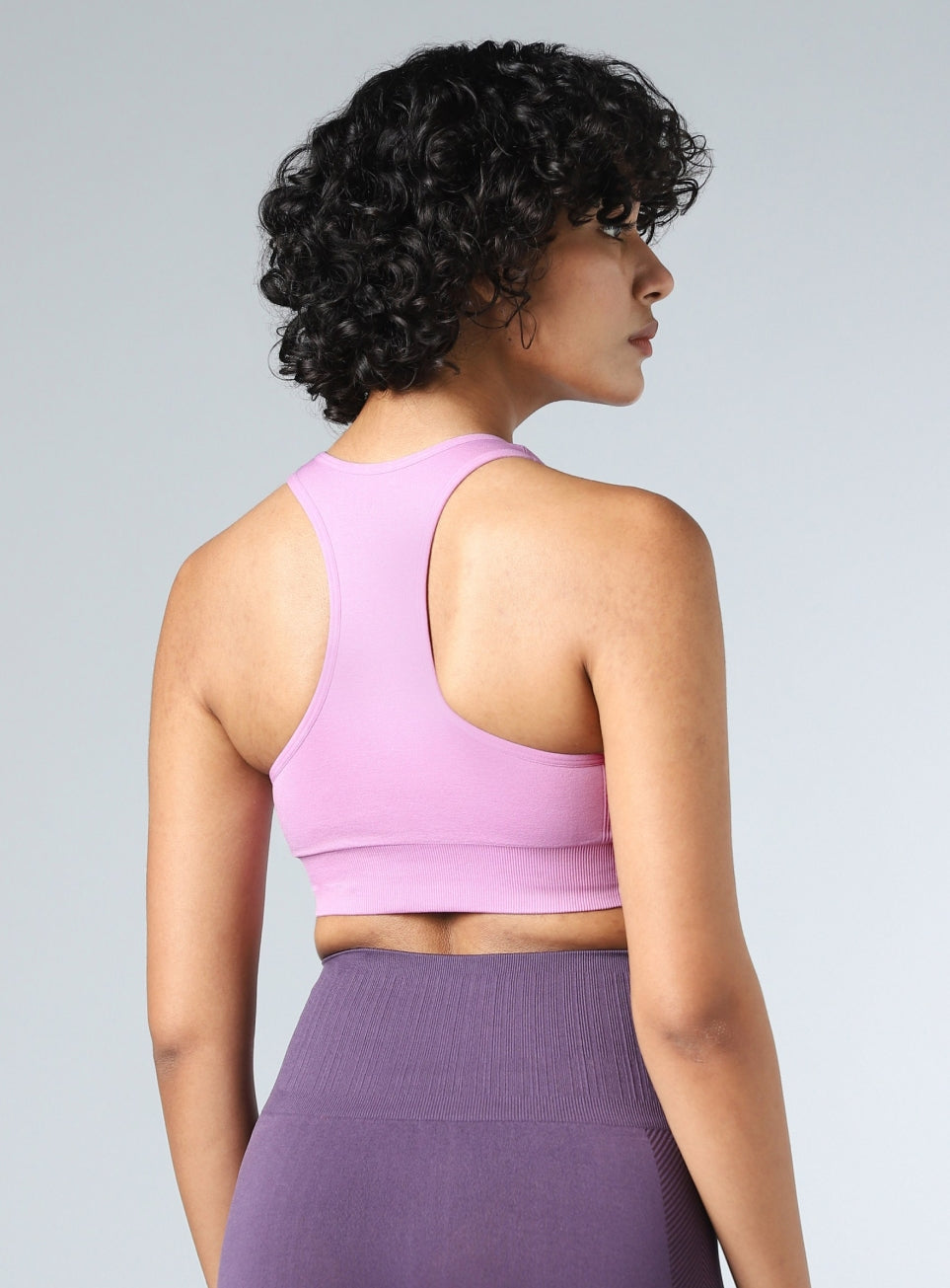 Women's Pink Motion Flow Medium Support Seamless Bra