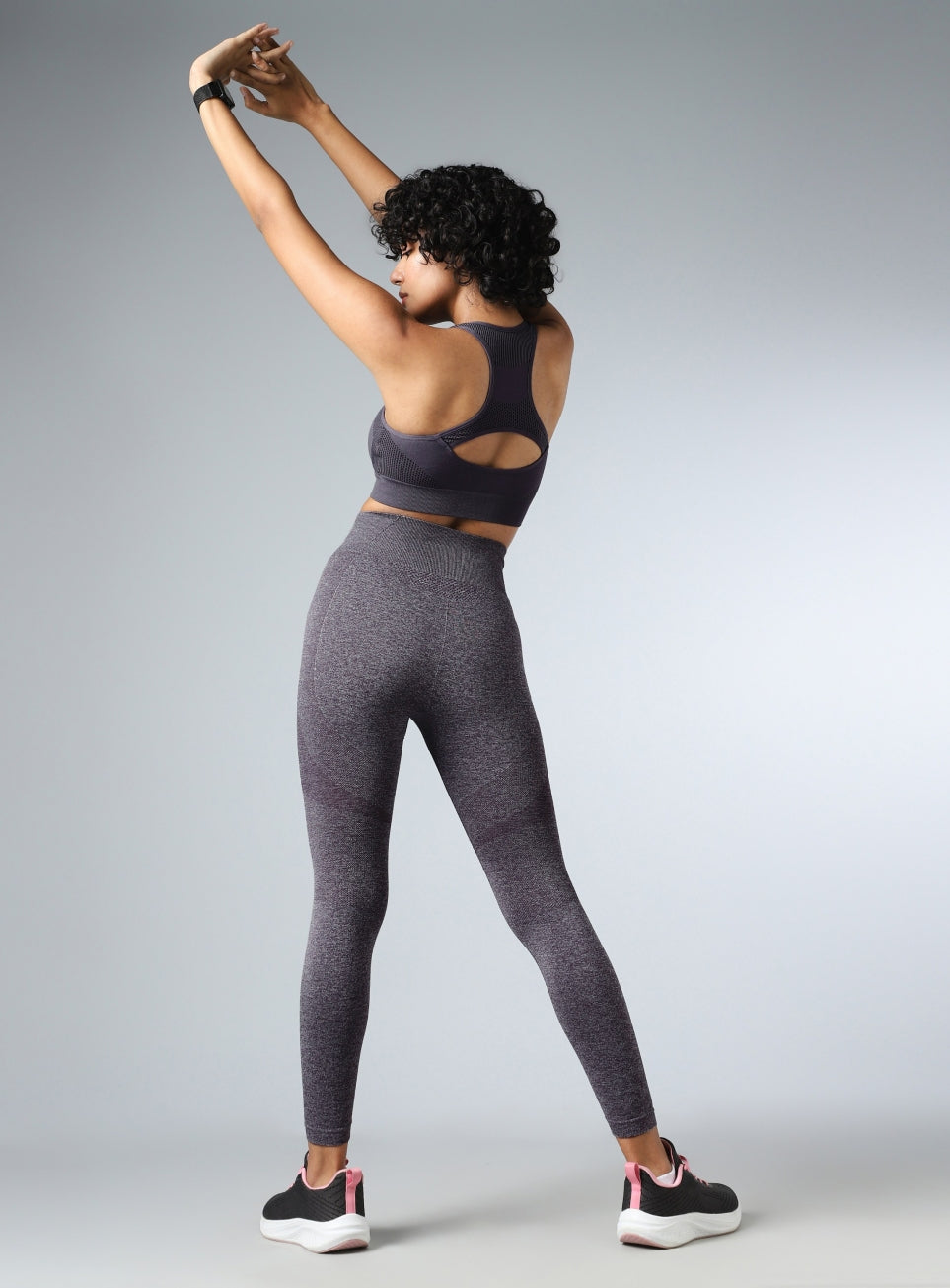 Women's Grey Momentum Medium Support Seamless Bra