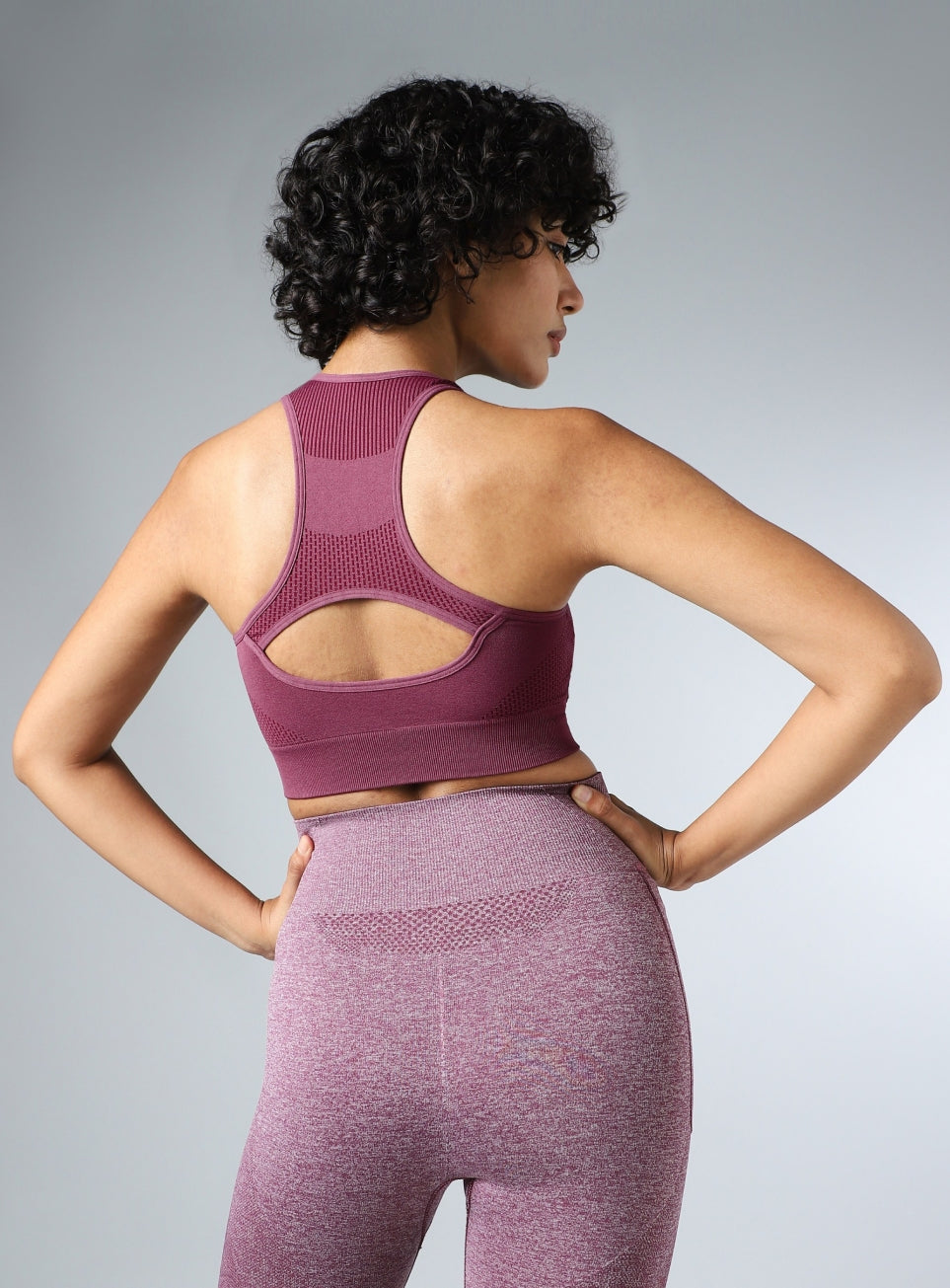 Women's Purple Momentum Medium Support Seamless Bra