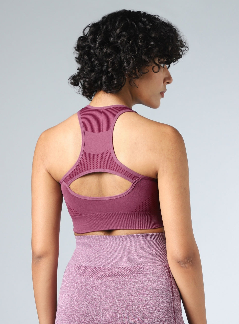Women's Purple Momentum Medium Support Seamless Bra